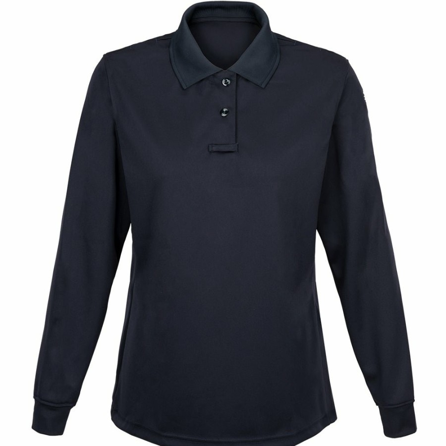 Technology Flying Cross Polo Shirts | Women'S Long Sleeve Impact Polo