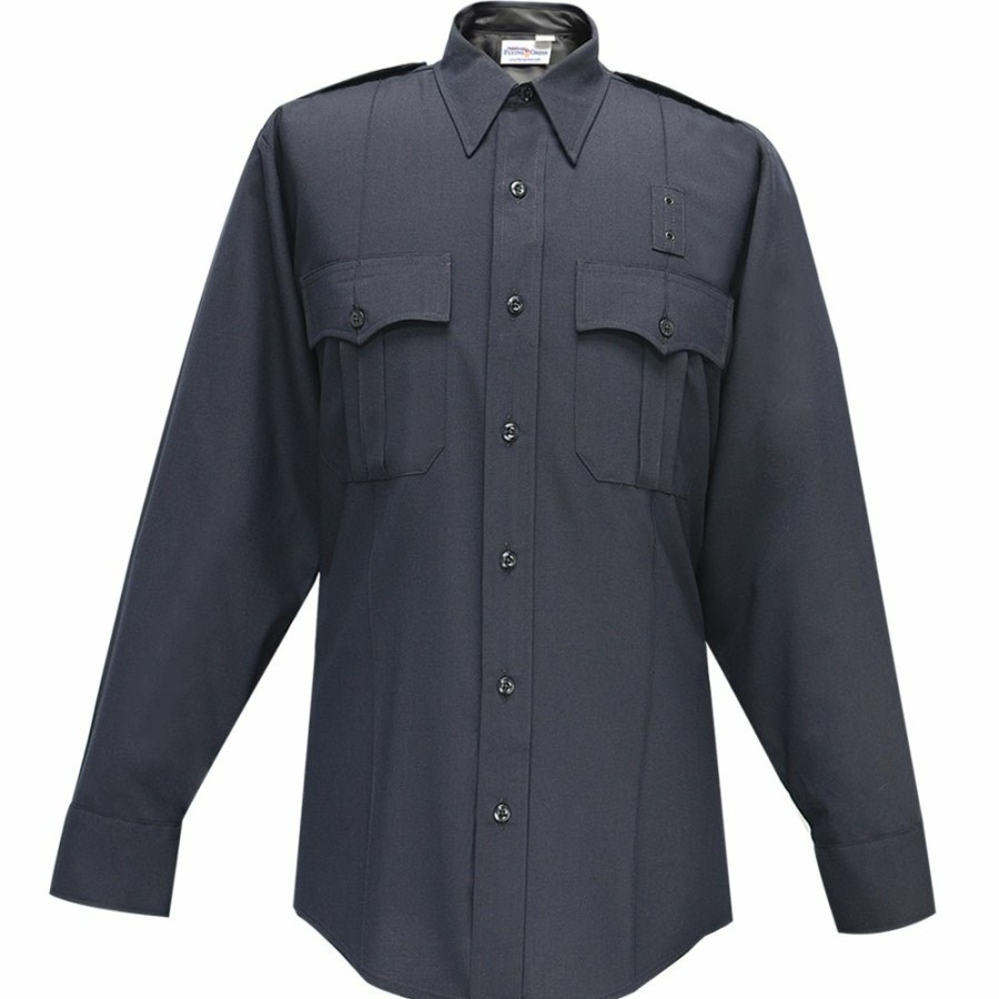 MEN Flying Cross Uniform Shirts | Justice Men'S Long Sleeve Shirt W/Zipper