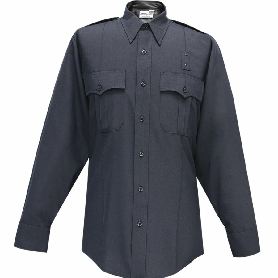 MEN Flying Cross Uniform Shirts | Justice Poly/Wool Men'S Long Sleeve Shirt