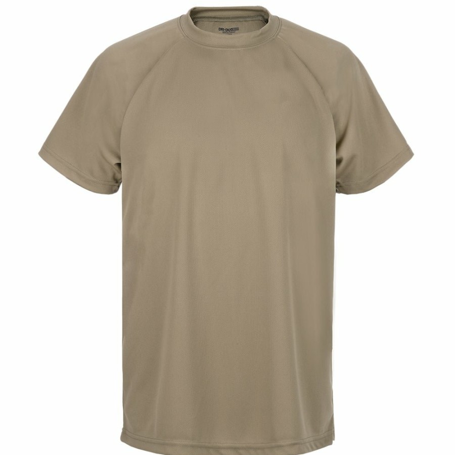 Military Flying Cross | Duke 100% Polyester Loose Fit Ss T-Shirt Tan