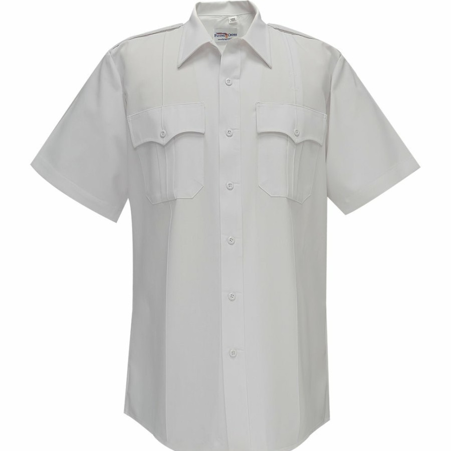 MEN Flying Cross Uniform Shirts | Command 100% Polyester Men'S Short Sleeve Shirt