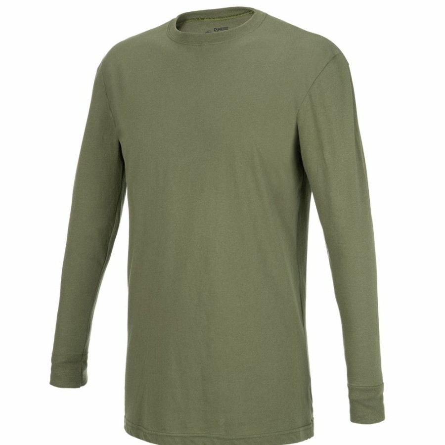 Military Flying Cross | Duke L/S 50/50 T-Shirt - Olive Green