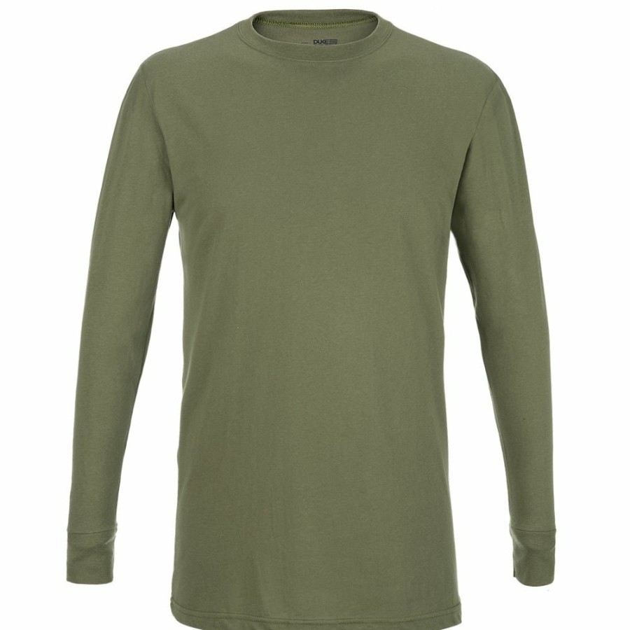 Military Flying Cross | Duke L/S 50/50 T-Shirt - Olive Green