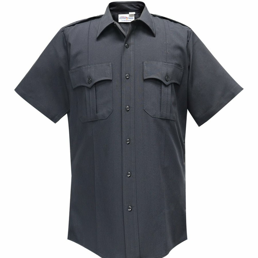 MEN Flying Cross Uniform Shirts | Urban Defender 100% Polyester Mens Short Sleeve Shirt