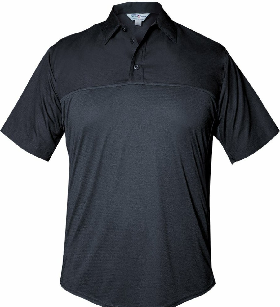 Technology Flying Cross Polo Shirts | 75% Polyester/25% Wool Men'S Shirts - Short Sleeve