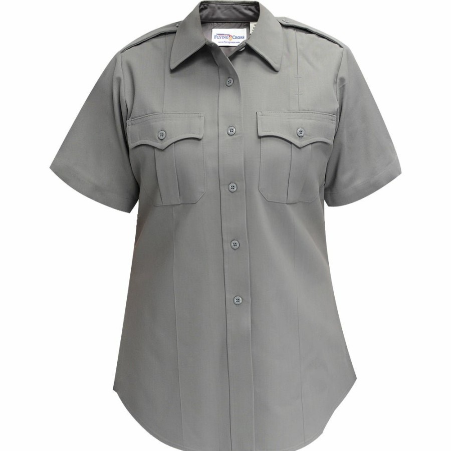 WOMEN Flying Cross Uniform Shirts | Command 100% Polyester Women'S Short Sleeve Shirt