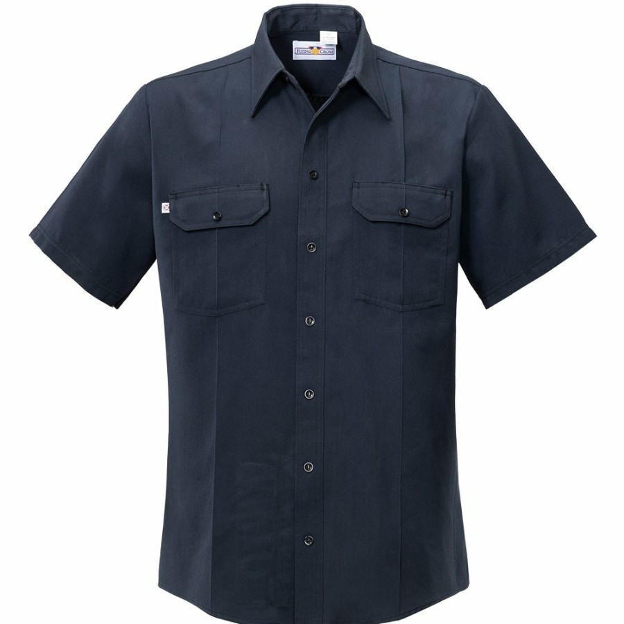 Technology Flying Cross Station Wear Uniforms | Men'S Button-Front Cross Fr Woven Shirt