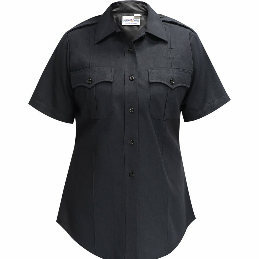 WOMEN Flying Cross Uniform Shirts | Command 100% Polyester Women'S Short Sleeve Shirt