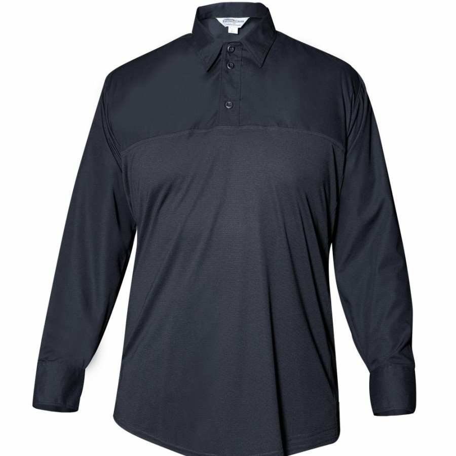 Technology Flying Cross Polo Shirts | 75% Polyester/25% Wool Men'S Shirts - Long Sleeve